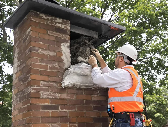 Humane removal of debris and animals by Cerritos Chimney Sweep in Cerritos, CA