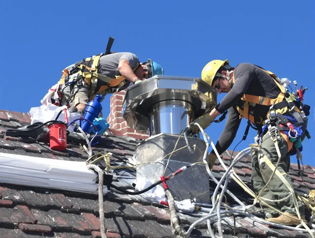 Protective chimney cap installed by Cerritos Chimney Sweep in Cerritos, CA