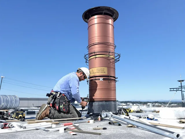 Installed chimney liner by Cerritos Chimney Sweep in Cerritos, CA