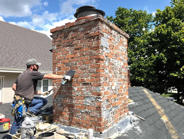 Completed chimney rebuild by Cerritos Chimney Sweep in Cerritos, CA