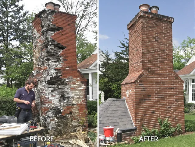Cerritos Chimney Sweep performing a full chimney restoration in Cerritos, CA