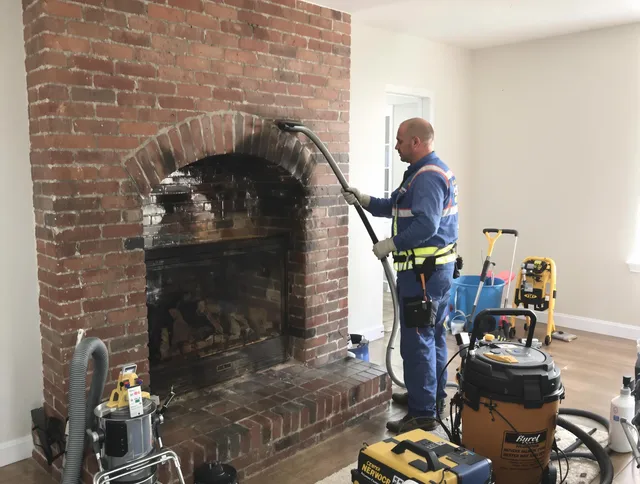 Cerritos Chimney Sweep expert performing detailed chimney sweep in Cerritos, CA