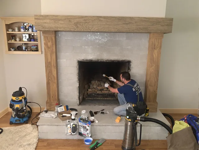 Detailed creosote removal process by Cerritos Chimney Sweep in Cerritos, CA