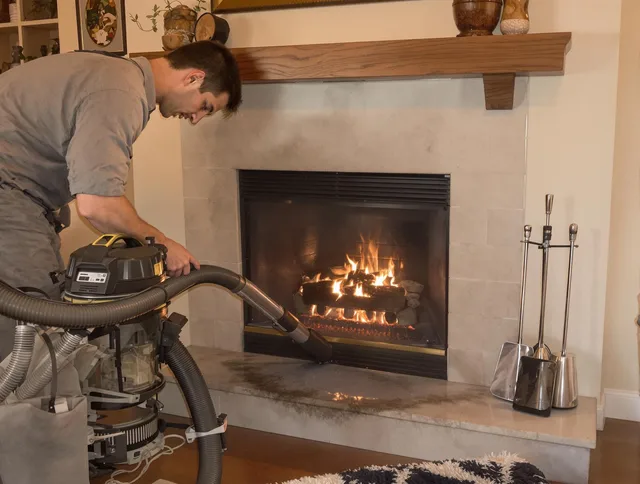 Routine fireplace upkeep by Cerritos Chimney Sweep in Cerritos, CA
