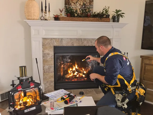 Safety-focused fireplace inspection by Cerritos Chimney Sweep in Cerritos, CA