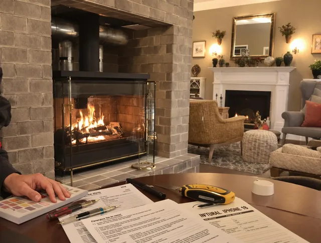 Cerritos Chimney Sweep verifying fireplace safety measures in Cerritos, CA