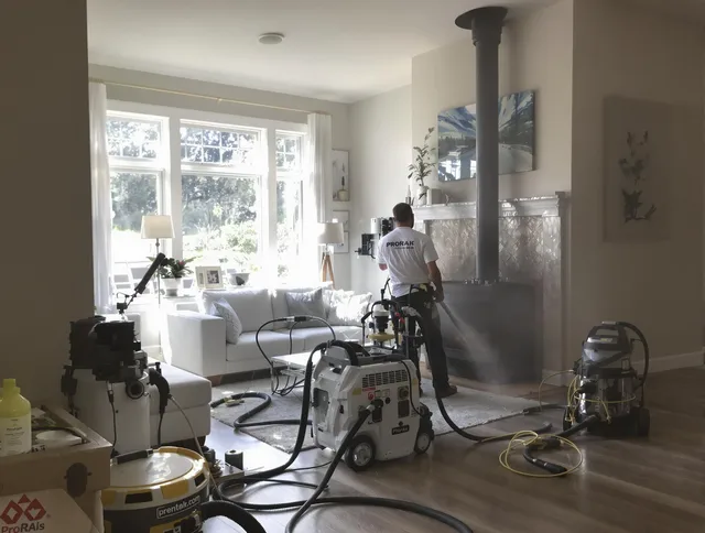 Soot removal service by Cerritos Chimney Sweep for a fireplace in Cerritos, CA